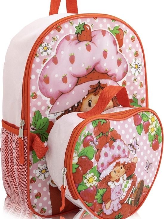 Strawberry Shortcake Other - NWT - Strawberry Shortcake Print 16" Backpack W/Lunch Bag -School, Daycare, Work
